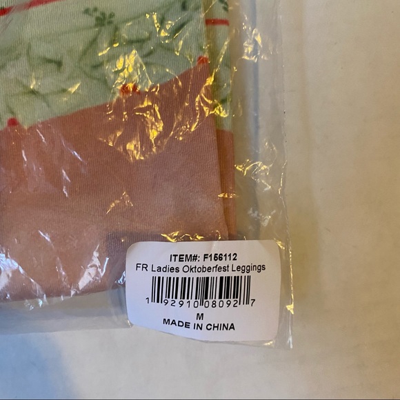 Faux Real Womens Ladies photorealistic Oktoberfest Lederhosen Leggings - medium - Picture 6 of 6